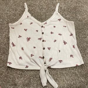 3 FOR $20 Floral Print Tie Front Tank Top